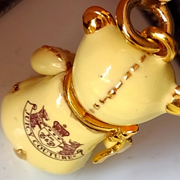 Juicy Couture BE Mine Golden Creamy Teddy🧸 Holding Your 🤍 NWT - Picture 3 of 7